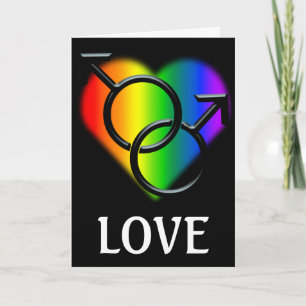 Convite Men's Gay Pride Cards Personalized Love Cards