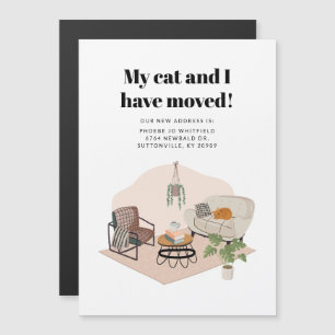 Convite Meu Gato e eu mudamos de endereço movendo-se