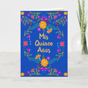 Convite Meus Quinze Anos Azul Real Quinceanera Mexicana