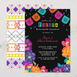Convite mexicano Fiesta Bridesmaids Luncheon