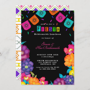 Convite mexicano Fiesta Bridesmaids Luncheon