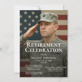 Convite Military Retirement Invitation