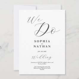 Convite Minimalista De Casamento