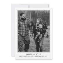 Convite Minimalista Elegante para Salvar a Data