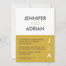 Convite minimalista moderno editável a cores dupla