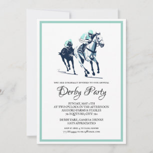 Convite Minimalista para Festa de Derby Noite de C