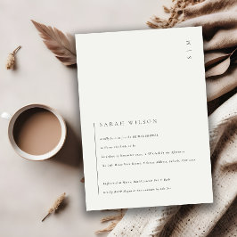 Convite mínimo moderno para Chás de panela preto e