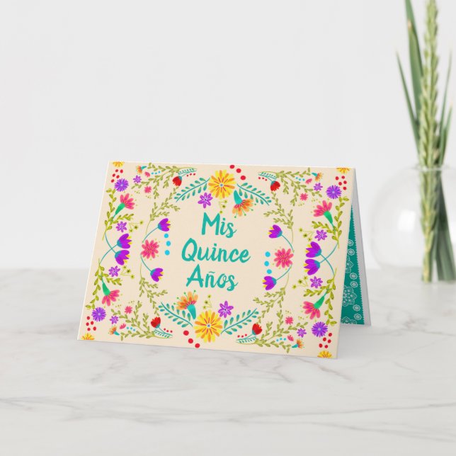 Convite Mis Quince Anos Champagne Quinceanera mexicana (Frente)