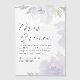 Convite Mis Quince Floral 15 Anos Aniversário Quinceañera