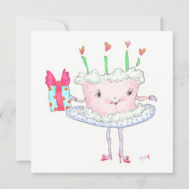 Convite Miss Cake (Frente)