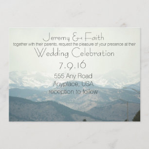 Convite Misty Mountain Wedding