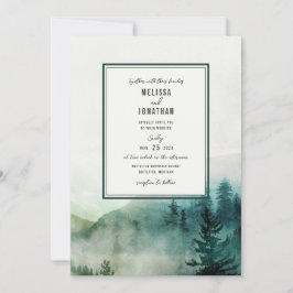 Convite Misty Mountain Wedding
