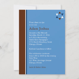 Convite Mitzvah para Bar de estrelas moderna