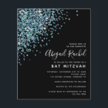 Convite Mitzvah para Bat do Orçamento da Glitter N<br><div class="desc">Um simples design de brilho **POR FAVOR LEIA ANTES DE COMPRAR** Nossa pequena faixa de papelaria de orçamento mede 4, 5" x 5, 6" e ajustados dentro A6 envelope, que estão disponíveis em todos os tipos de cores em sua loja de papelaria local ou você pode adicionar brancos à sua...</div>