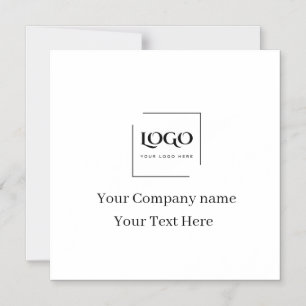 Convite Modelo de logotipo personalizado elegante