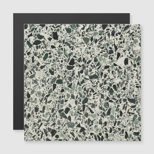 Convite Modern Green Terrazzo (Frente/Verso)