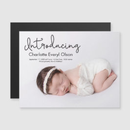 Convite Modern Handlettering, menina de fotografia Apresen