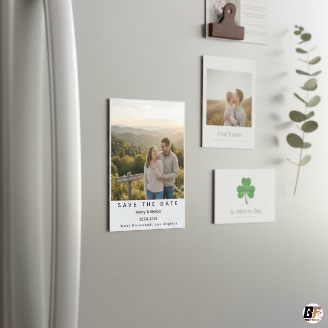 Convite Modern Minimalist Polaroid Wedding Save the Date (Criador carregado)