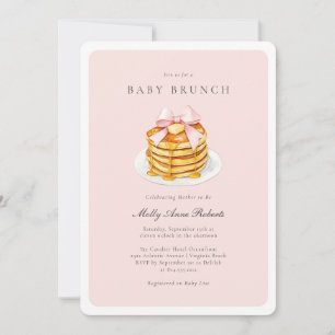 Convite Modern Watercolor Baby Brunch
