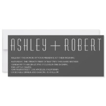 Convite Moderno de Casamento Huxley