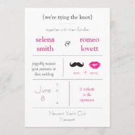 Convite moderno do casamento