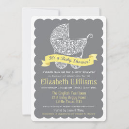 Convite moderno do chá de fraldas