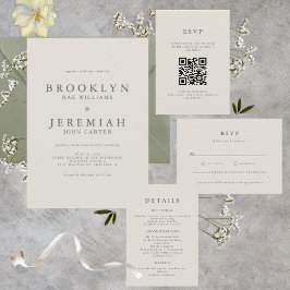 Convite Moderno para Casamento BROOKLYN Elegante