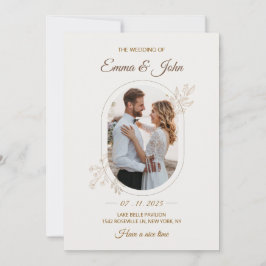 Convite Moderno para Casamento Minimalista