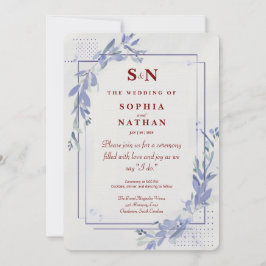 Convite Moderno para Casamento Minimalista