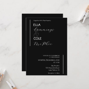 Convite Moderno para Casamento Minimalista