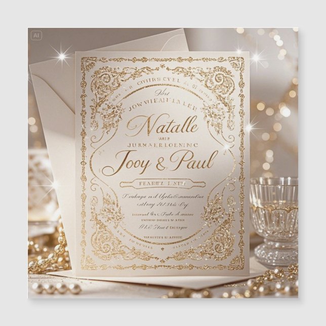 Convite Moderno para Casamento Minimalista (Frente)