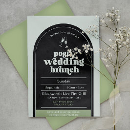 Convite Moderno para Casamento Poste Brunch