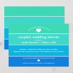 Convite Moderno para Chá de casamento da Amostra