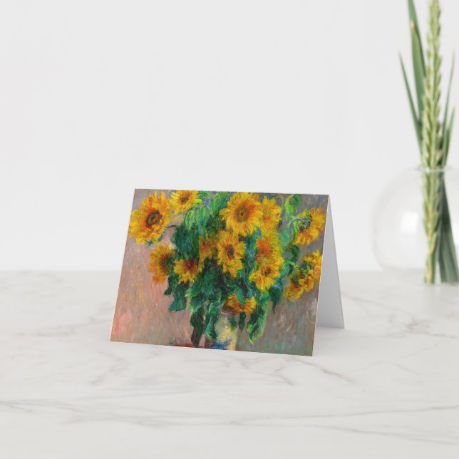 Convite Monet Sunflower (Frente)