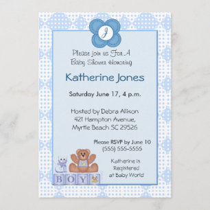 Convite Monograma para Meninos