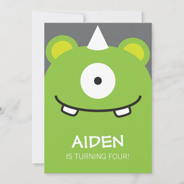 Convite Monster (Frente)