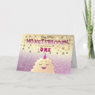 Convite Monstro Pequeno primeiro aniversario