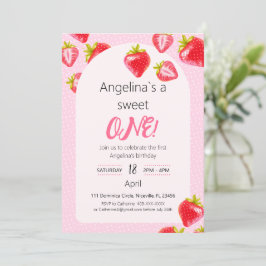 Convite Morango Doce