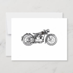 Convite Motocicleta Retroativa - Eu Amo Minha Motocicleta