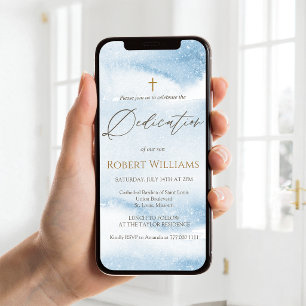 Convite Móvel Personalizado para Dedicação de Bebê