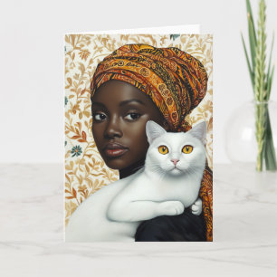 Convite Mulher Elegante e Gato