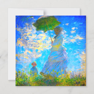 Convite Mulher Monet com Parasol