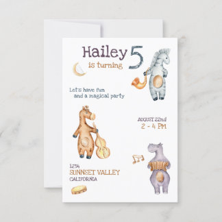 Convite Musical de Aniversário Unisex