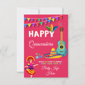 Convite Musical Quinceañera