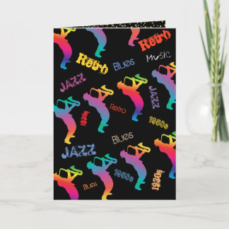 Convite Músicos de Jazz Música Retro Blues Festa Elétrica