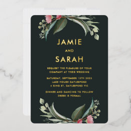 Convite Nacional Australiano à Foil de Goma Lumino