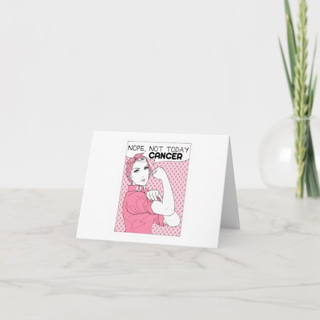 Convite Não Hoje Cancer Sensibilização Do Cancer Da Mama (Frente)