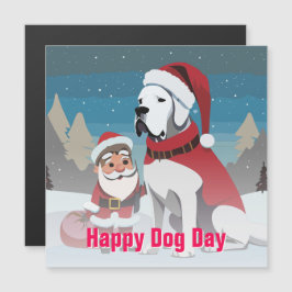 Convite Natal com Dogue Alemão