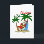 Convite Natal em julho Papai Noel tropical<br><div class="desc">"Natal em julho Papai Noel tropical ", "Papai Noel de praia", "Natal engraçado", "Papai Noel", "Papai Noel tropical", "Papai Noel de férias", "Natal tropical", "Papai Noel da Califórnia", "Papai Noel da Flórida", "Papai Noel havaiano"</div>