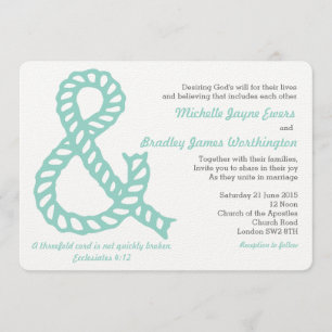 Convite Náutico para Casamento Cristão